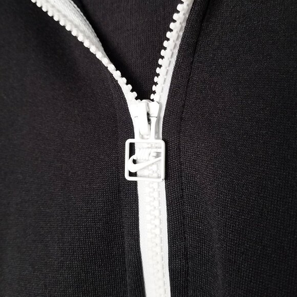 NIKE Sportswear Striped Front Zip Black Tracksuit Hoodie Women's Size S Jacket - Picture 11 of 16